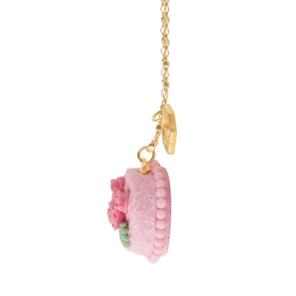 【キューポット】ミニーマウス/ネックレス　ビンテージケーキ