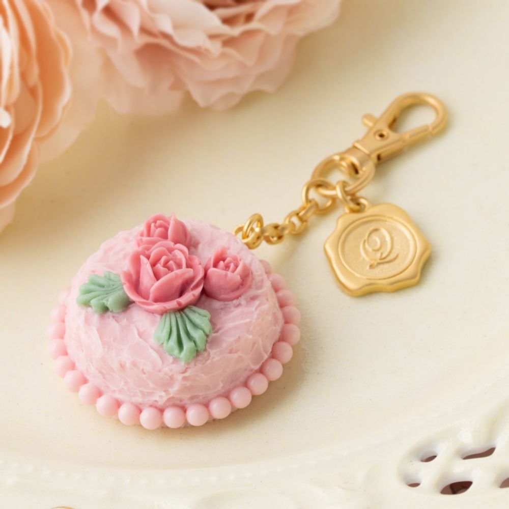 【キューポット】ミニーマウス/バッグチャーム　ビンテージケーキ