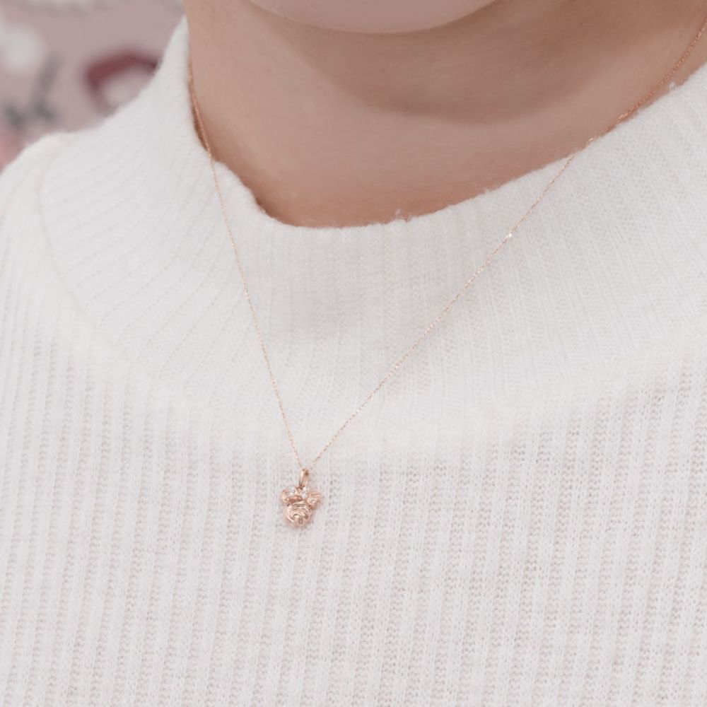 【キューポット】ミニー/(K10)ネックレス　メレンゲ