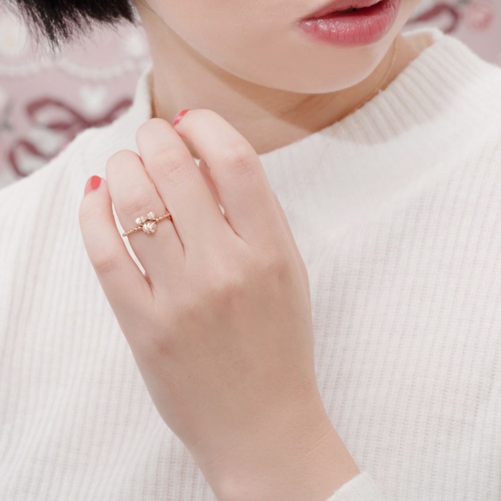 【キューポット】ミニー/(K10)リング　メレンゲ　9号