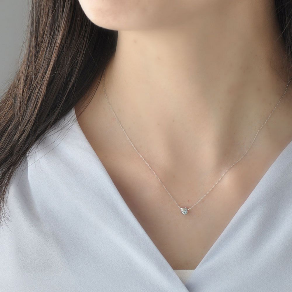 【送料無料】ディズニープリンセス リトルマーメイド　ホワイトゴールドペンダント