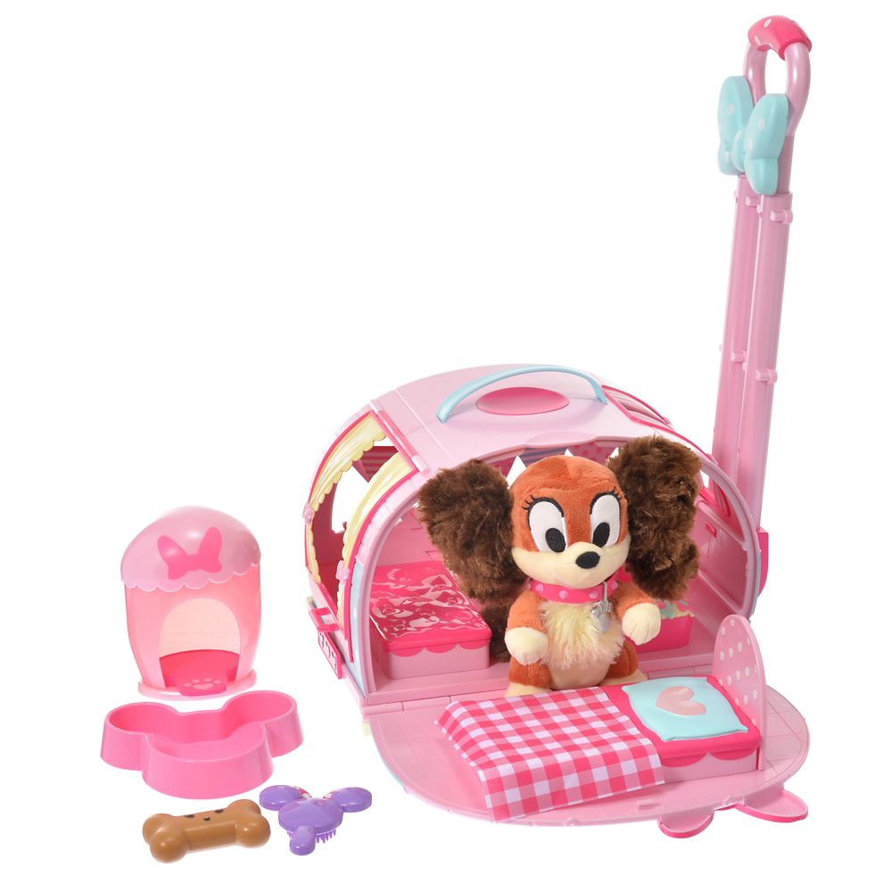 【再入荷】ミニー＆フィフィ おもちゃ ペットキャリー トレーラー