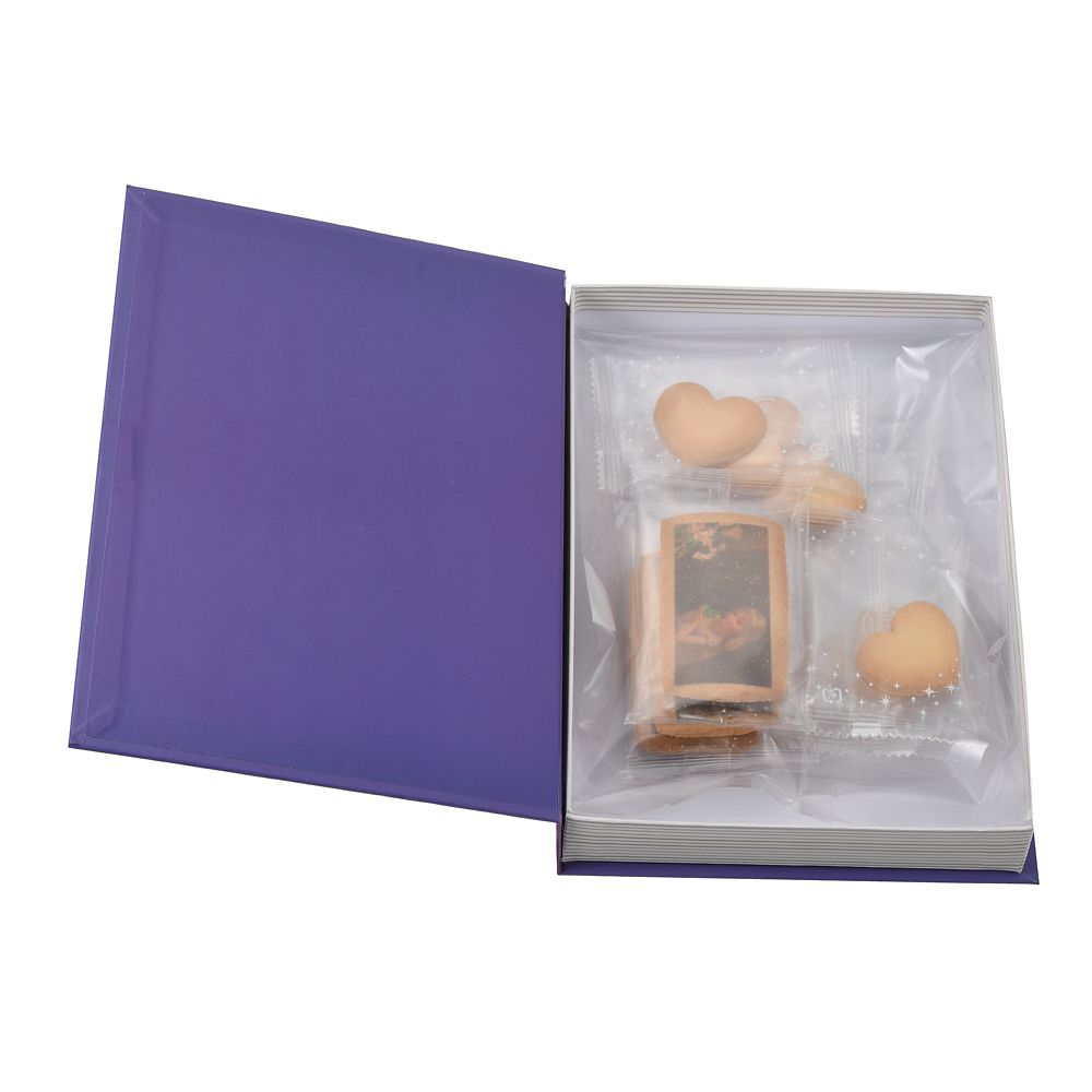 公式 ショップディズニー ラプンツェル フリン ライダー パスカル クッキー ボックス入り ブック型 Ever Green