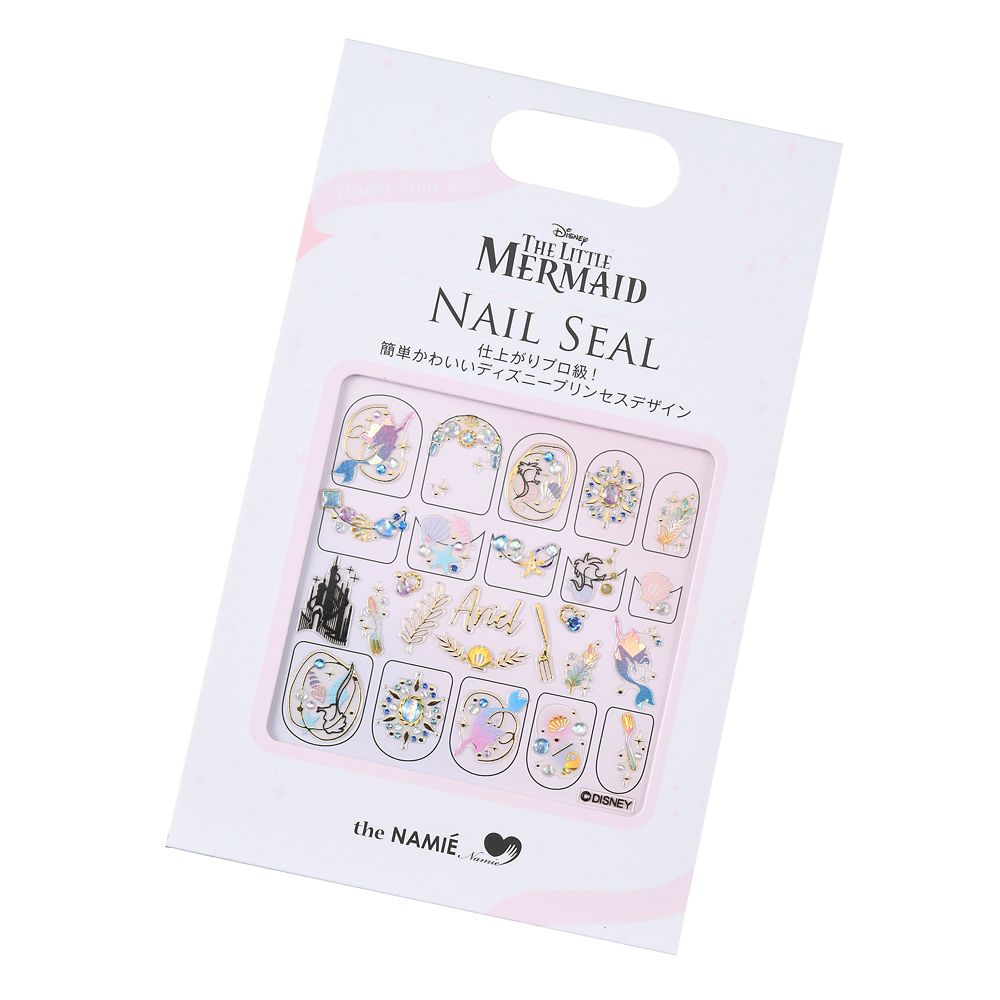 公式 ショップディズニー The Namie Nail Art Collection アリエル ネイルシール ホログラムシルエット