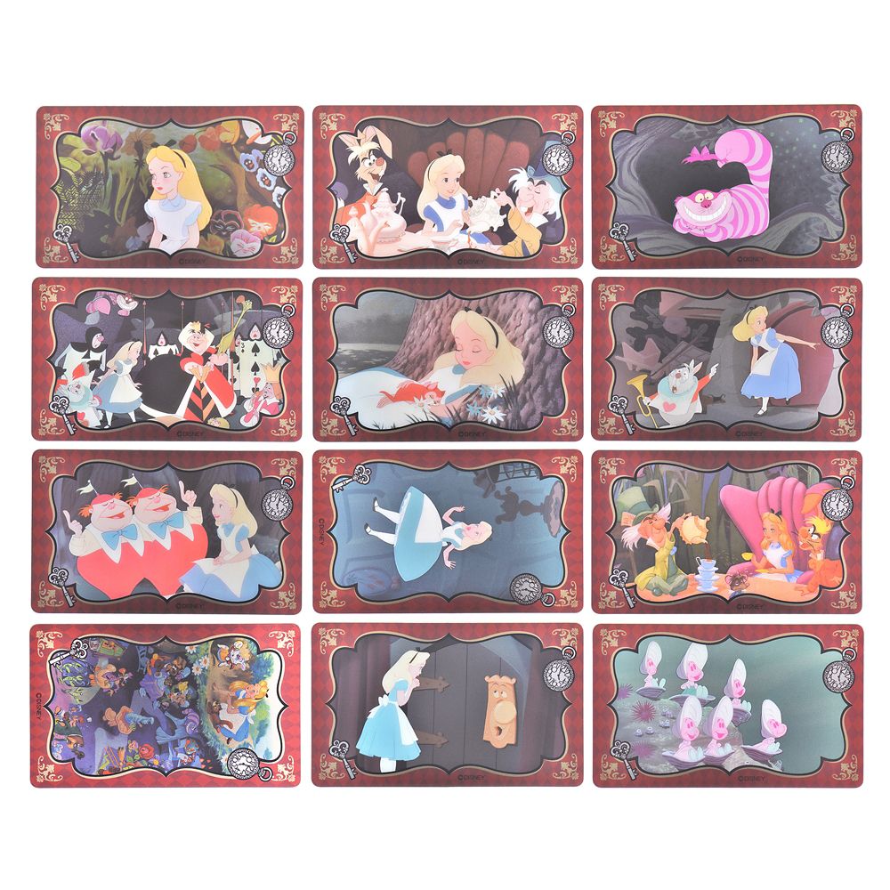 公式 ショップディズニー ふしぎの国のアリス シール ステッカー カード型 Alice 1