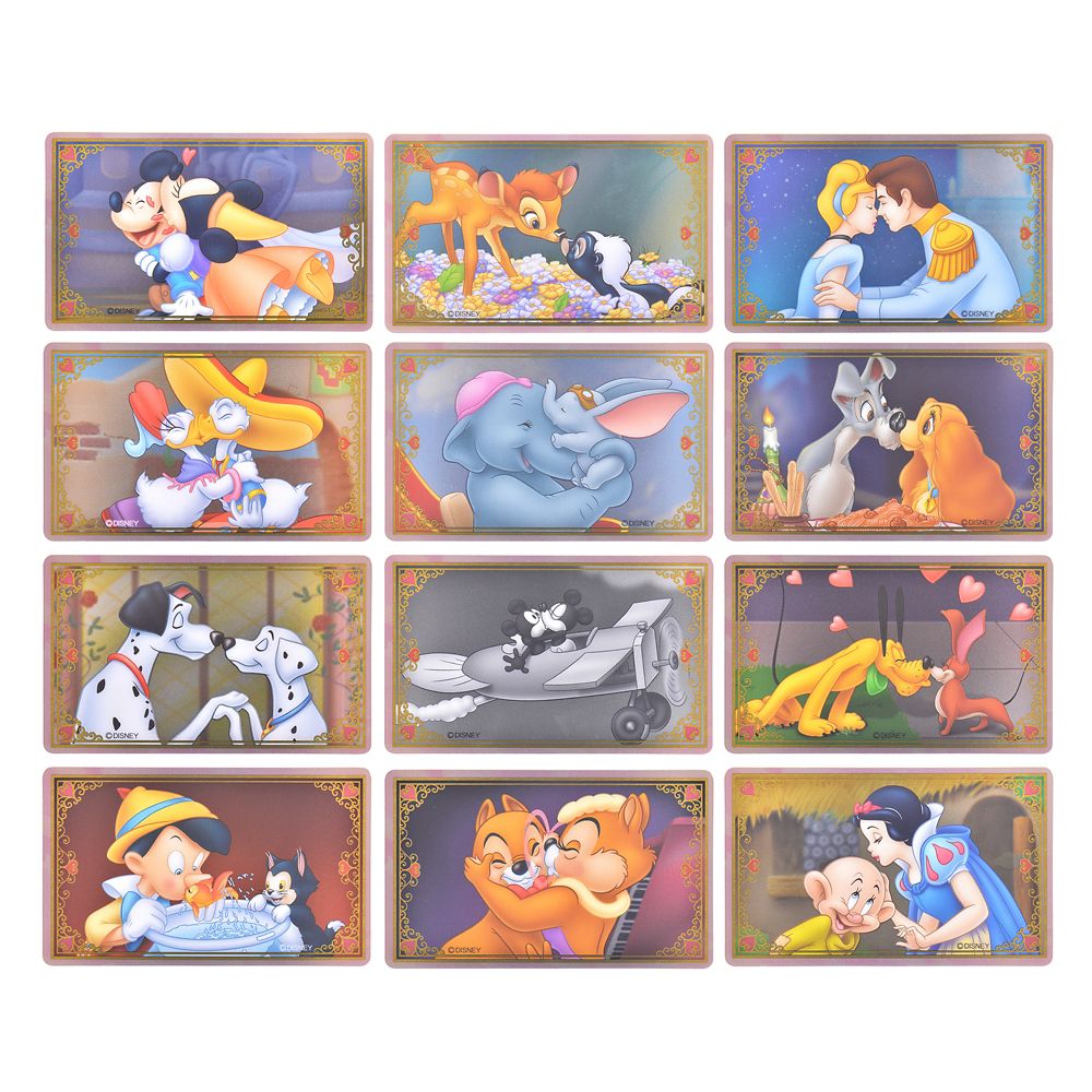 公式 ショップディズニー チップ クラリス シール ステッカー カード型 Kiss