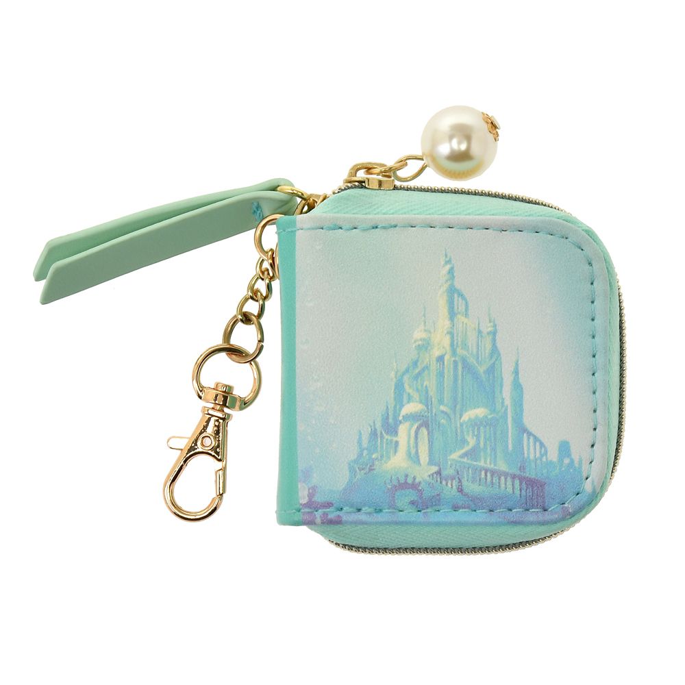 公式 ショップディズニー アリエル セバスチャン ゲームカードケース キーホルダータイプ Moment Games For Fun