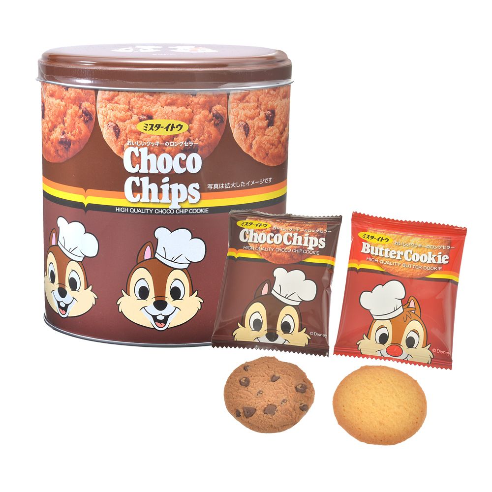 公式 ショップディズニー ミスターイトウ チップ デール クッキー 缶入り Chocochip Cookie Butter Cookie
