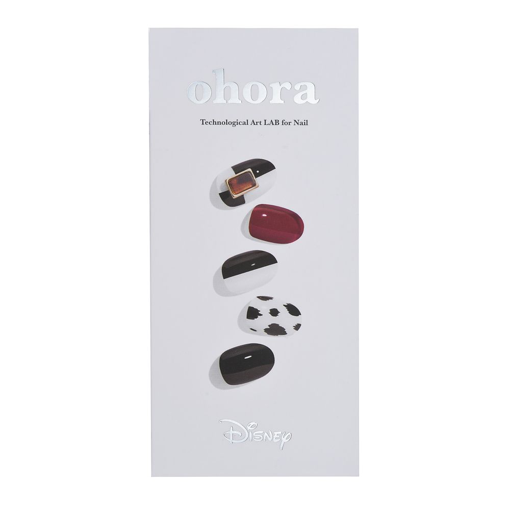 公式 ショップディズニー Ohora クルエラ ネイルシール セミキュアジェルネイル Disney Villains 22