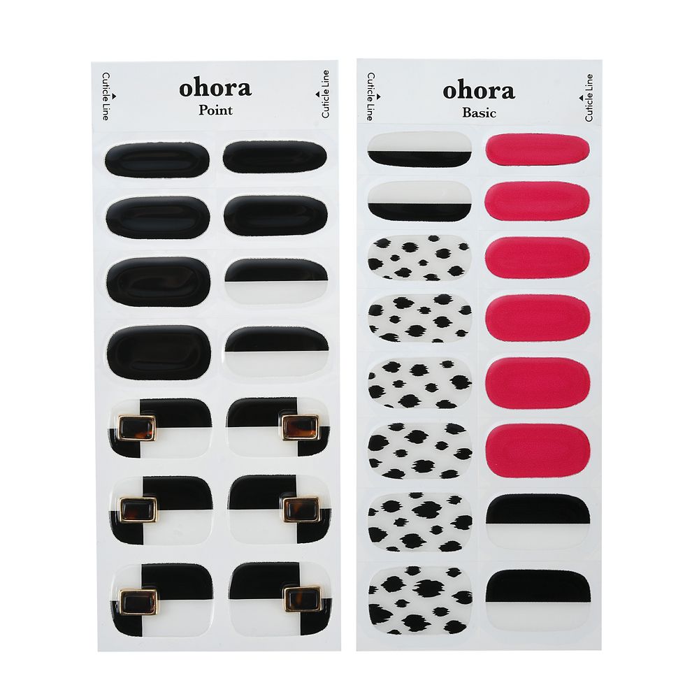 公式 ショップディズニー Ohora クルエラ ネイルシール セミキュアジェルネイル Disney Villains 22