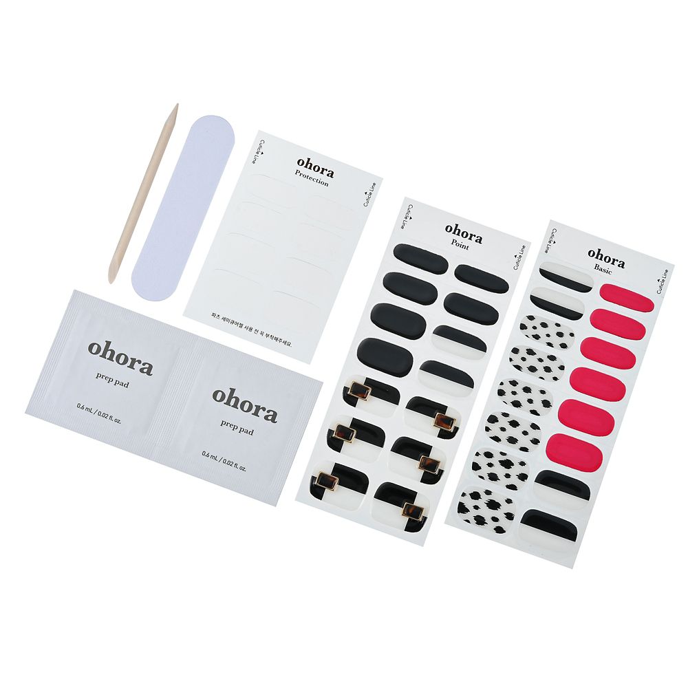 公式 ショップディズニー Ohora クルエラ ネイルシール セミキュアジェルネイル Disney Villains 22