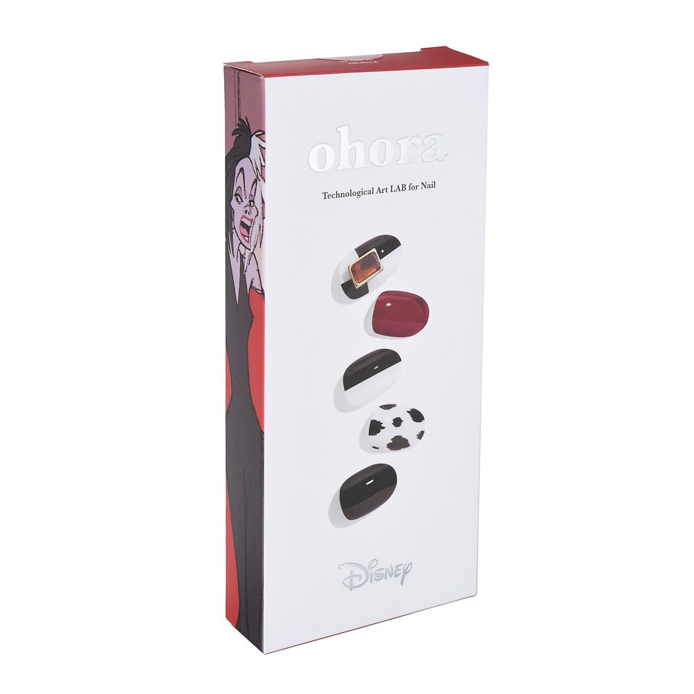 公式 ショップディズニー Ohora クルエラ ネイルシール セミキュアジェルネイル Disney Villains 22