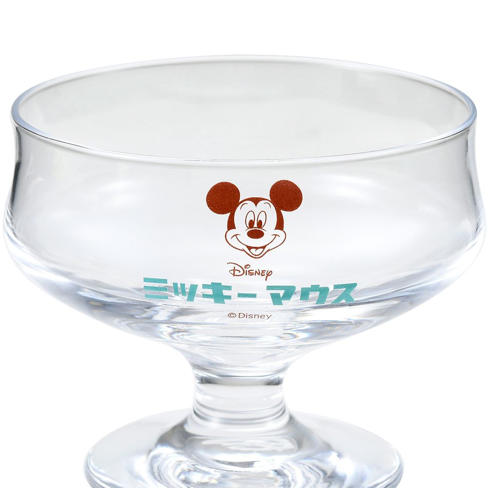 公式 ショップディズニー ミッキー デザートグラス Retro Cafe
