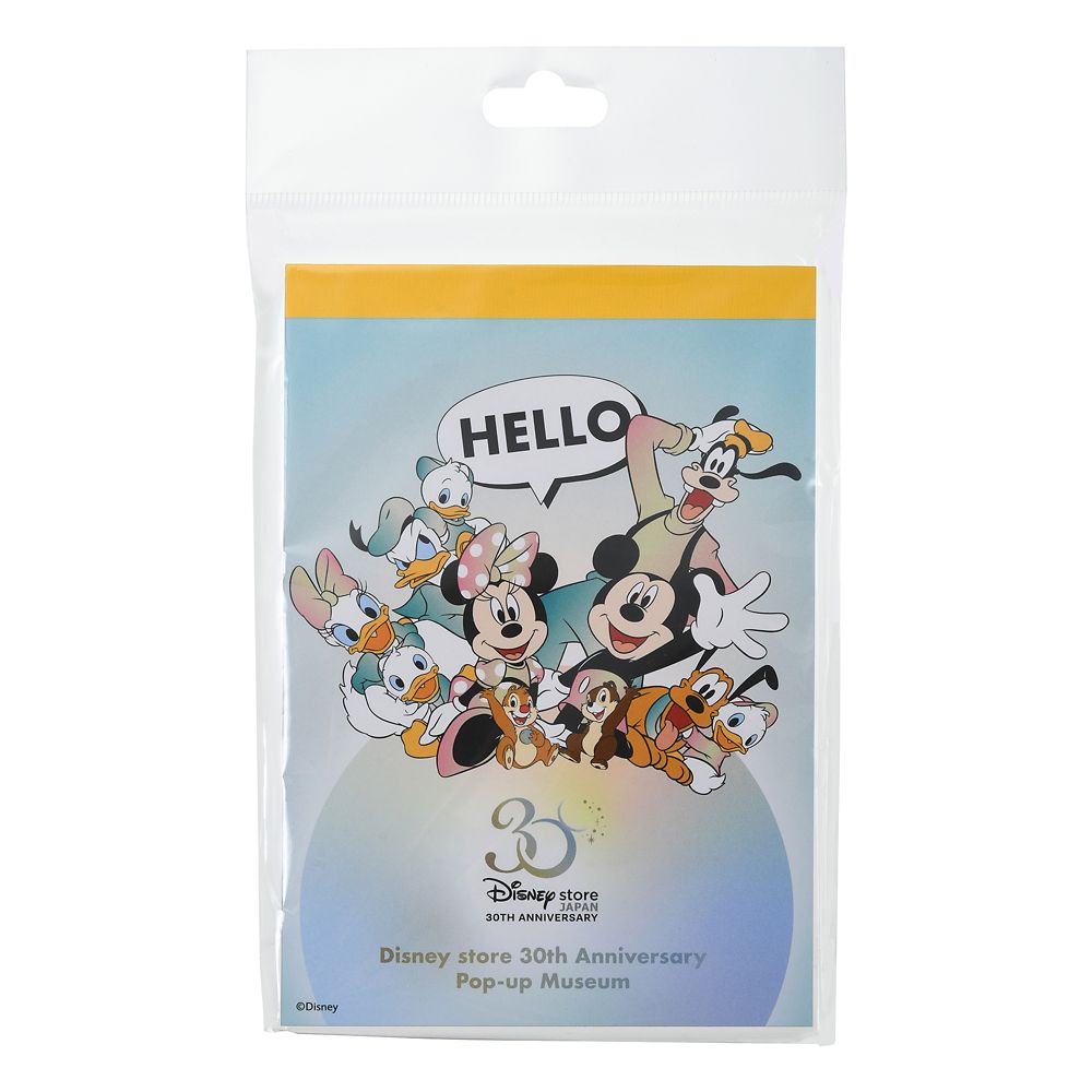 公式 ショップディズニー ミッキー フレンズ メモ帳 Disney Store 30th Anniversary Pop Up Museum