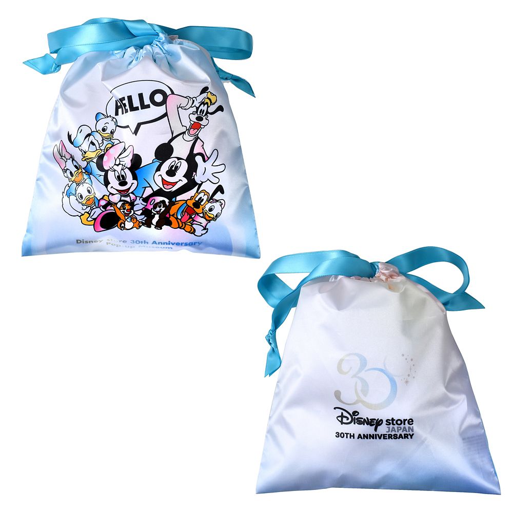 公式 ショップディズニー ミッキー フレンズ 巾着 Disney Store 30th Anniversary Pop Up Museum