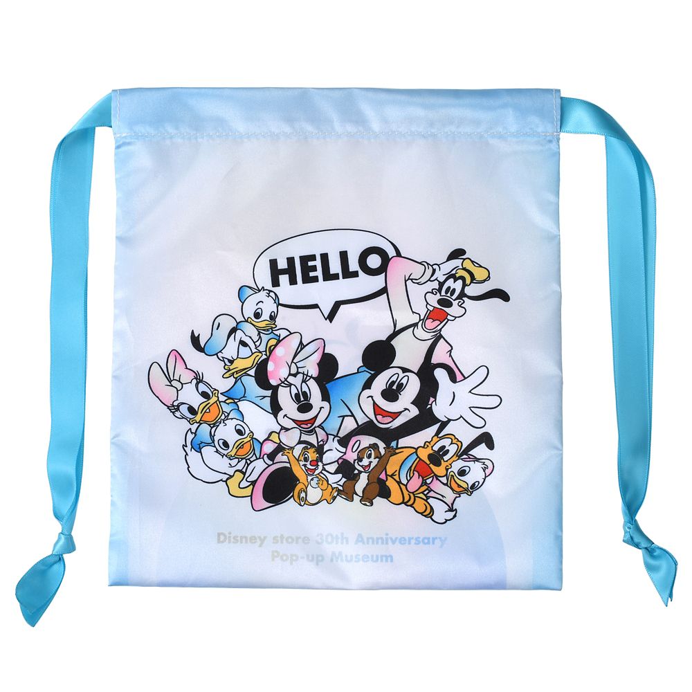 公式 ショップディズニー ミッキー フレンズ 巾着 Disney Store 30th Anniversary Pop Up Museum