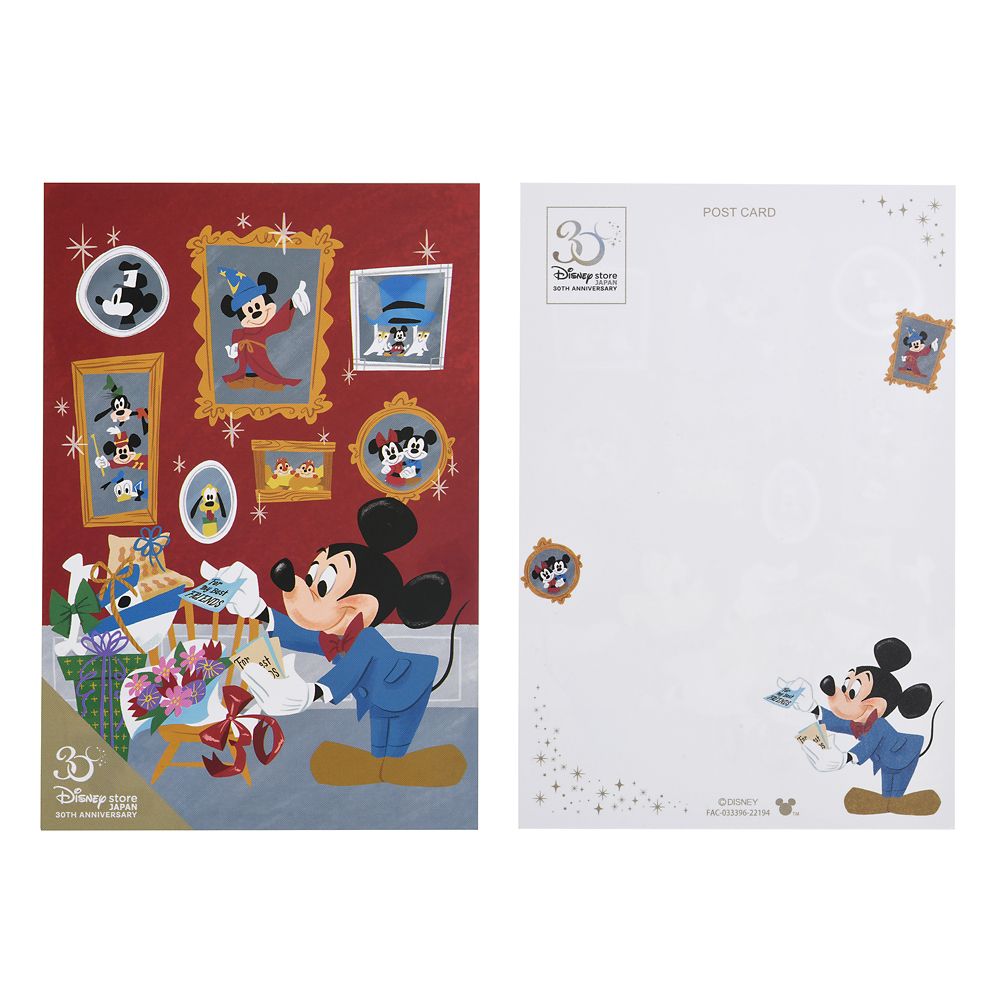 【公式】ショップディズニー | ディズニーキャラクター ポストカード セット Disney Store Japan 30th Anniversary