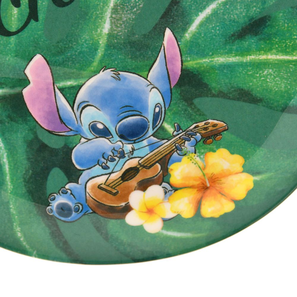 公式 ショップディズニー スティッチ プレート リーフ型 Tropical Summer