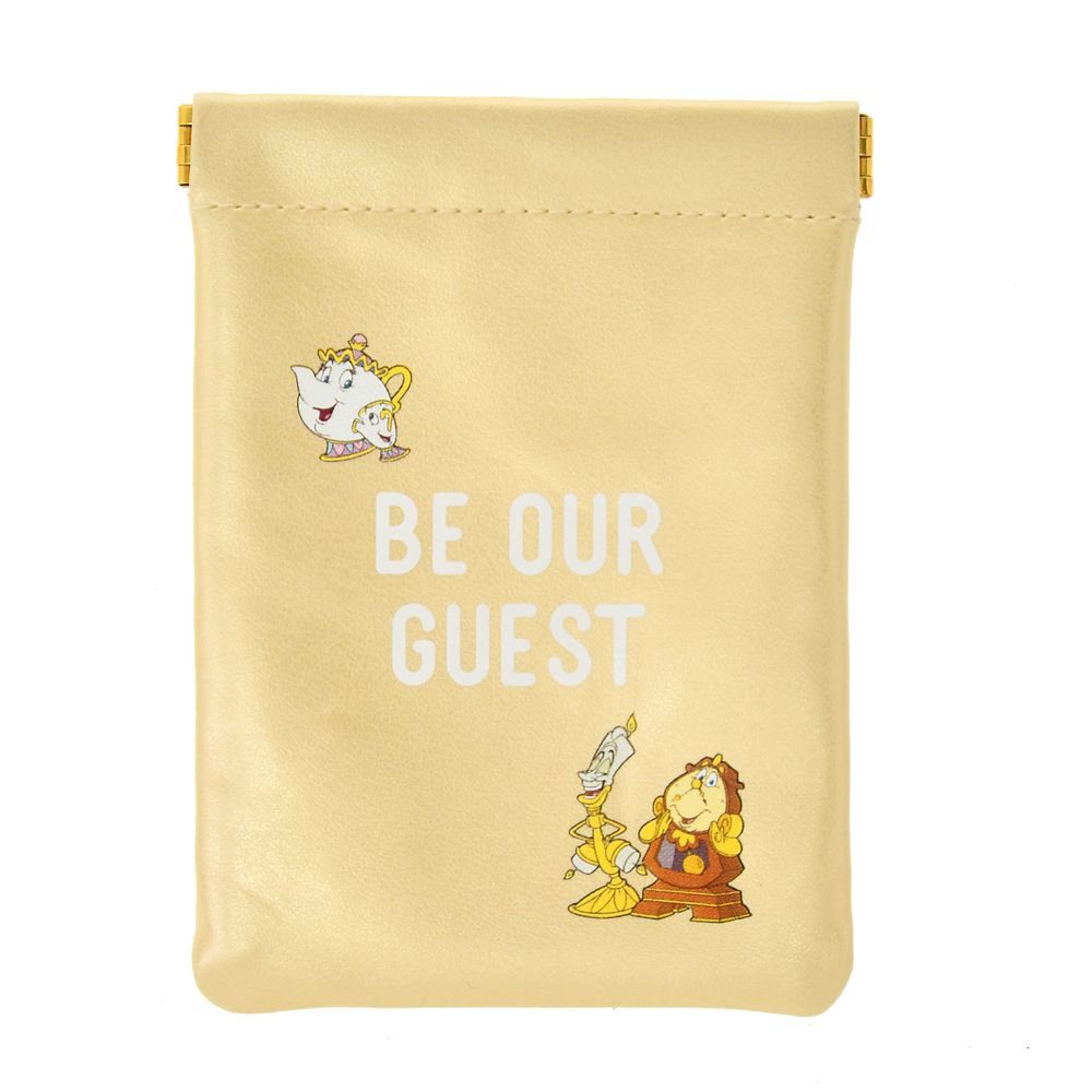 公式 ショップディズニー 美女と野獣 ポーチ バネ口 ロゴ