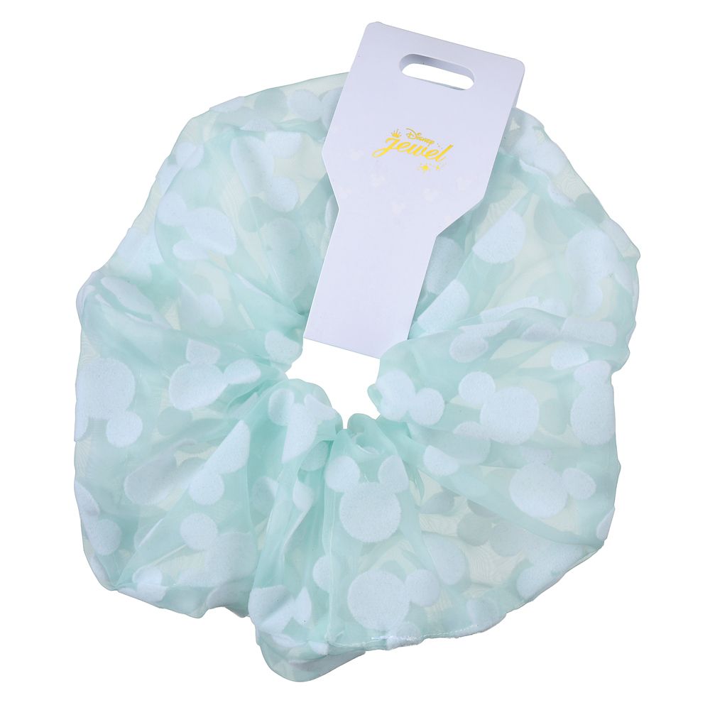 公式 ショップディズニー ミッキー シュシュ ブルー アイコン シースルー