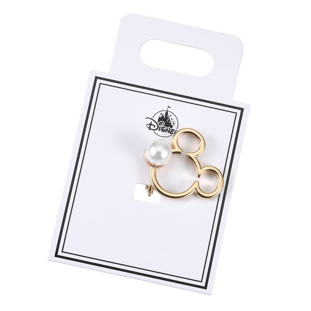 公式 ショップディズニー ミッキー イヤリング 片耳用 アイコン パール