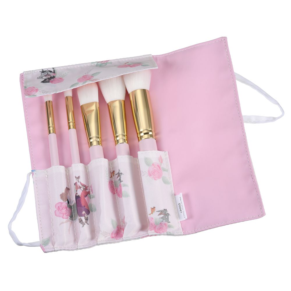 公式 ショップディズニー 眠れる森の美女 メイクブラシ ポーチ付き ローズ Health Beauty Tool