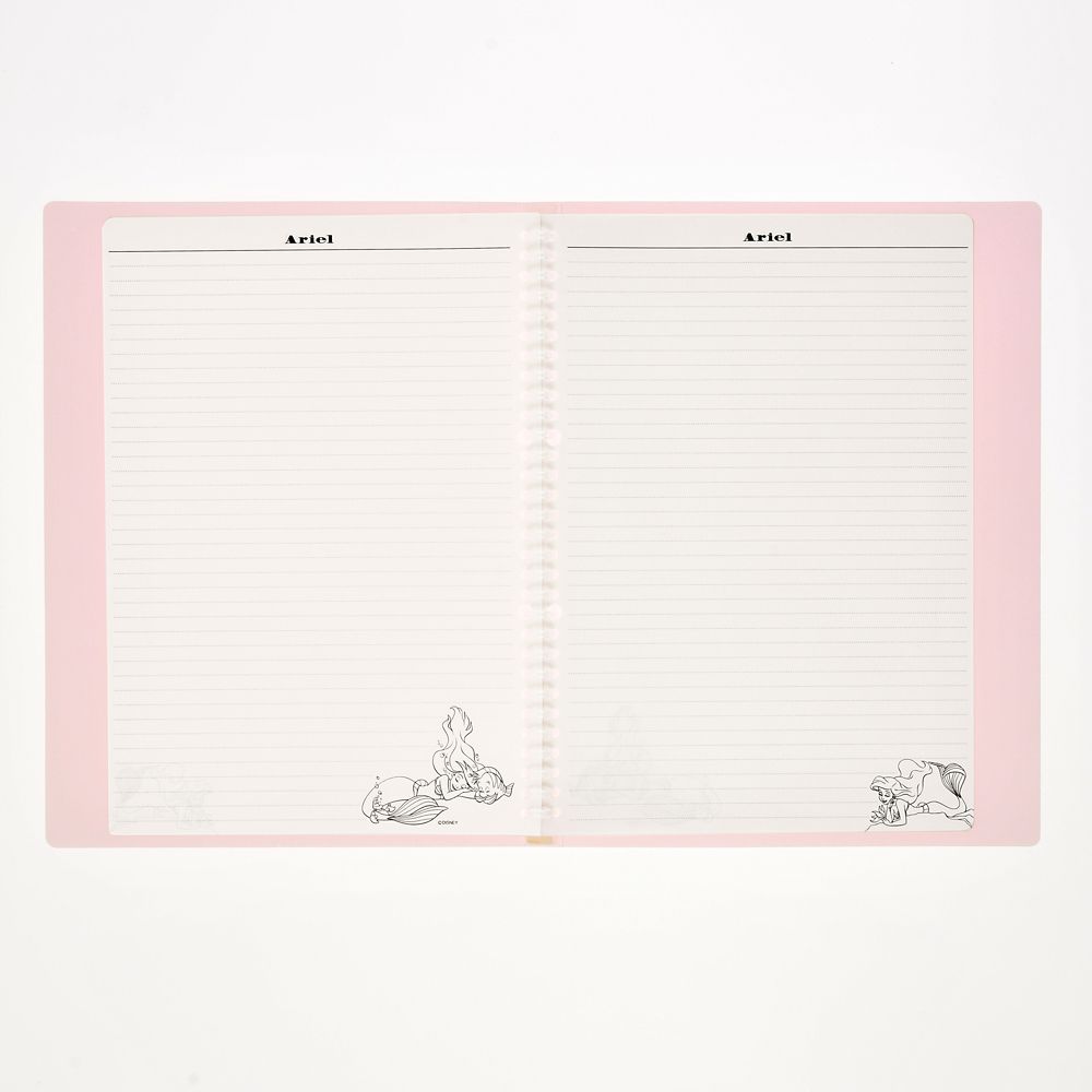 公式 ショップディズニー アリエル フランダー セバスチャン バインダー ルーズリーフ用 30穴 Smoky Colors