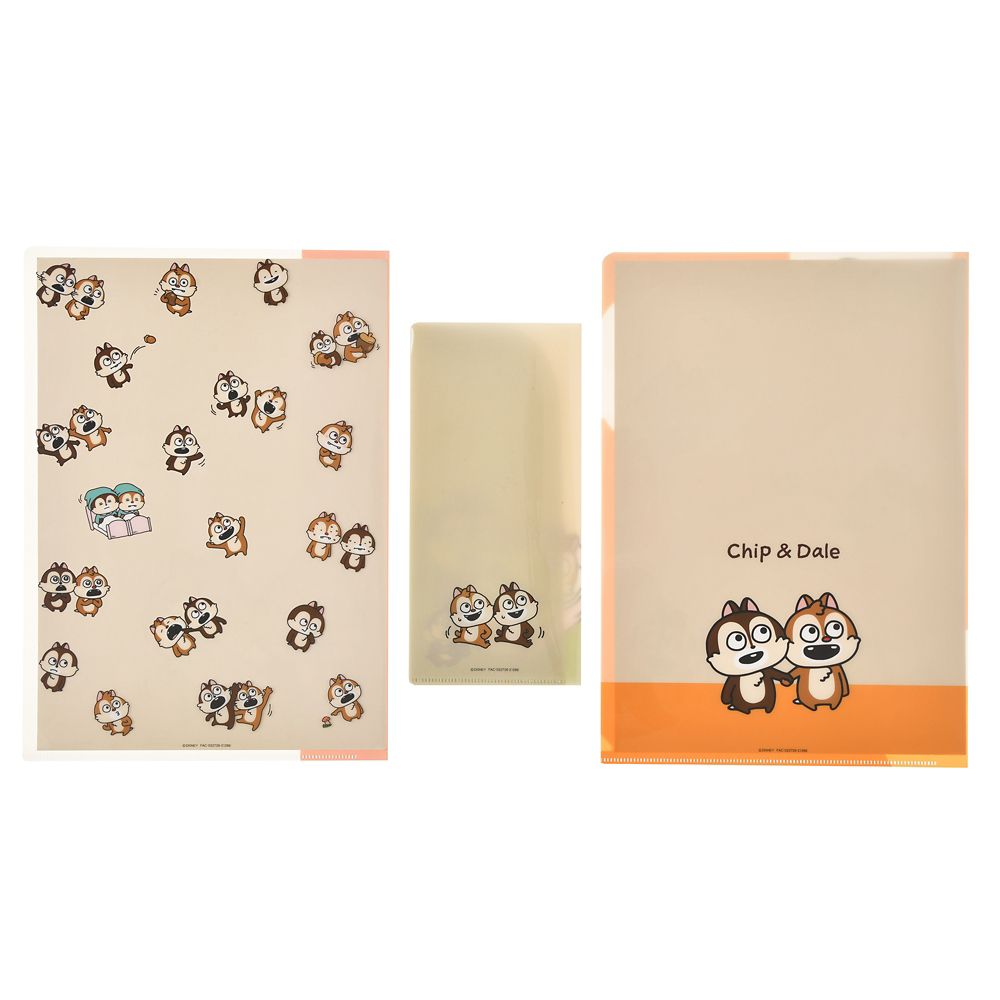 公式 ショップディズニー チップ デール クリアファイル チケットファイル Nishimurayuji