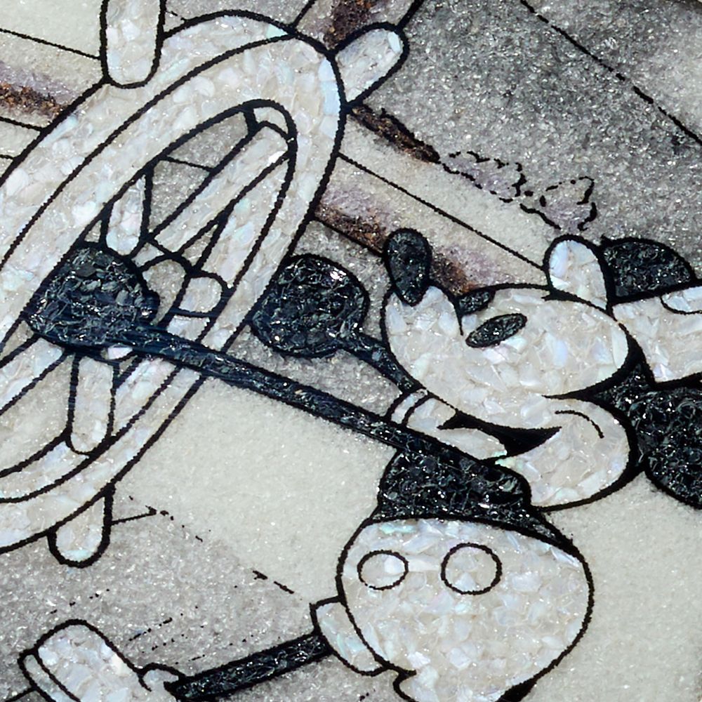 【受注生産】【生産限定30枚】ジュエリー絵画　『蒸気船ウィリー』　ミッキー　Lサイズ