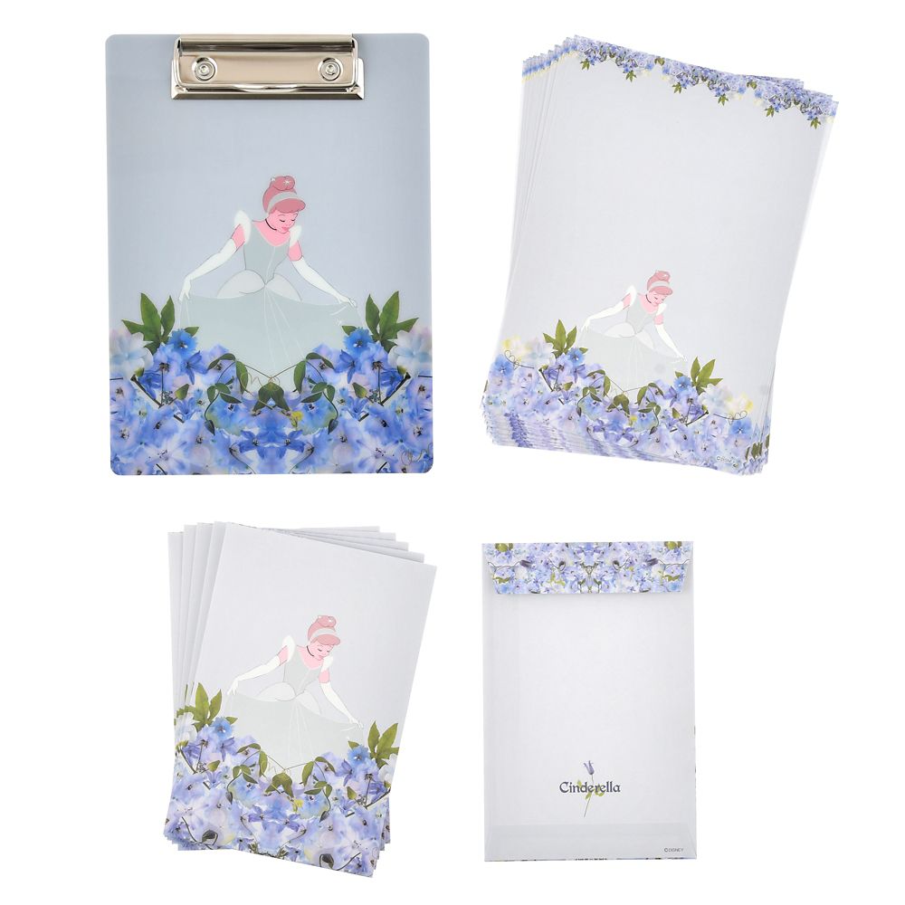 公式 ショップディズニー シンデレラ クリップボード レターセット Disney Artist Collection By Nicolai Bergmann