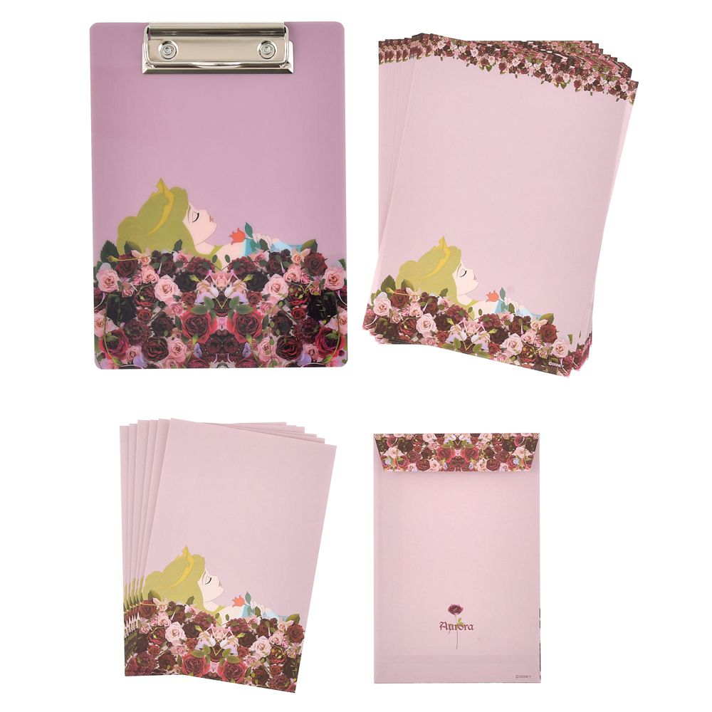 公式 ショップディズニー オーロラ姫 クリップボード レターセット Disney Artist Collection By Nicolai Bergmann