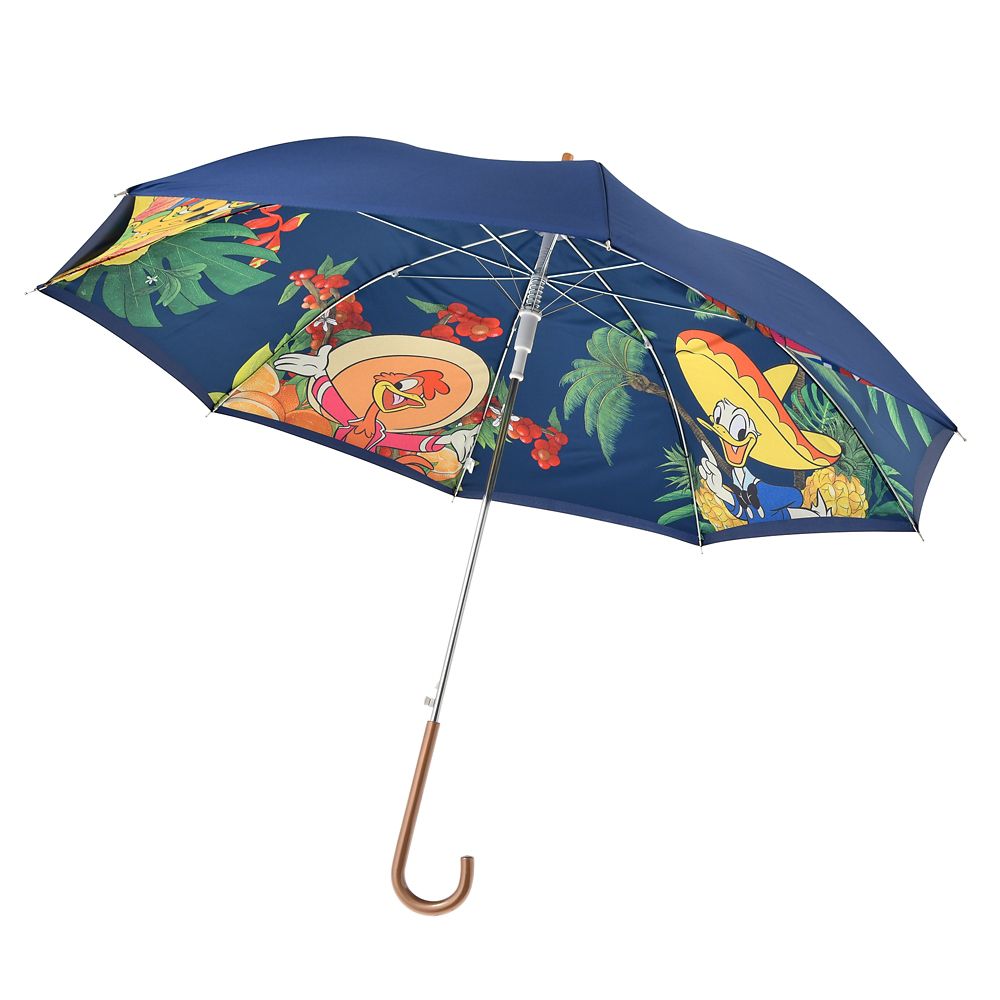 公式 ショップディズニー ドナルド ホセ キャリオカ パンチート 長傘 ジャンプ式 晴雨兼用 三人の騎士 Rainy Day 22