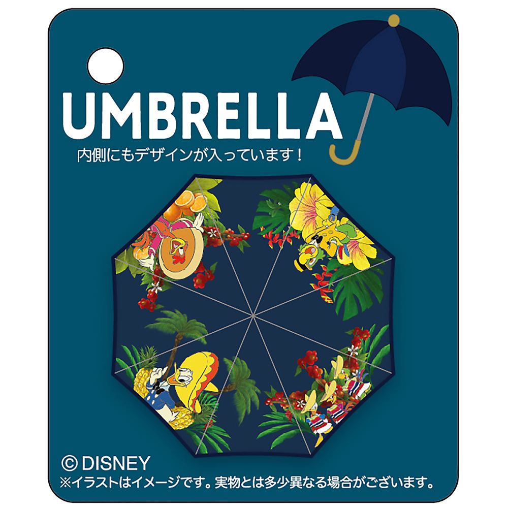 公式 ショップディズニー ドナルド ホセ キャリオカ パンチート 長傘 ジャンプ式 晴雨兼用 三人の騎士 Rainy Day 22