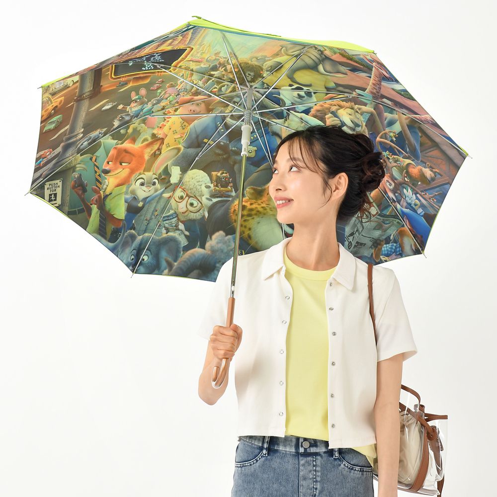 公式 ショップディズニー ズートピア 長傘 ジャンプ式 晴雨兼用 Rainy Day 22