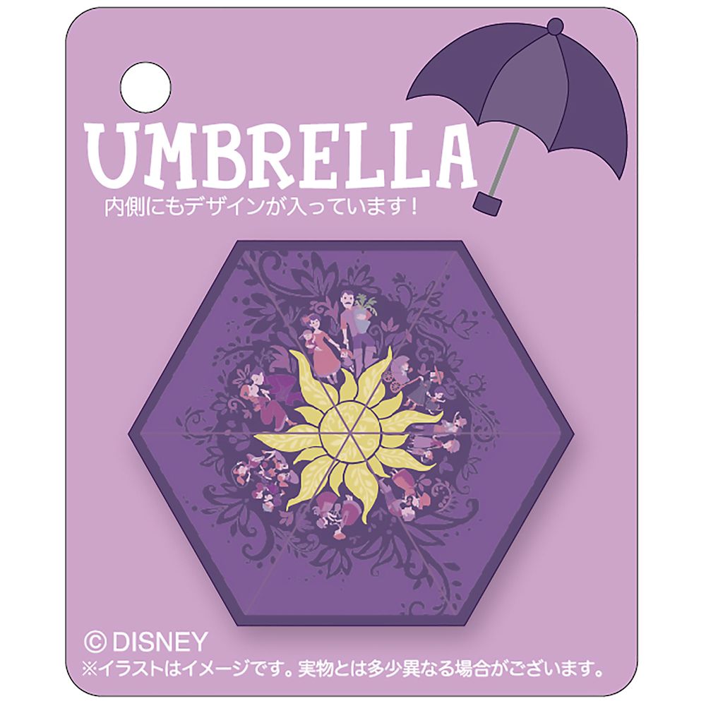 公式 ショップディズニー ラプンツェル 折りたたみ傘 晴雨兼用 ポーチ付き Rainy Day 22