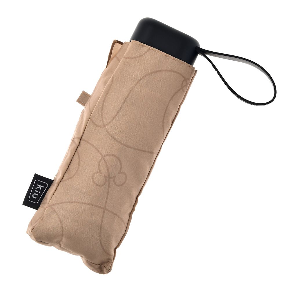 公式 ショップディズニー Kiu ミッキー 折りたたみ傘 晴雨兼用 ベージュ Rainy Day 22