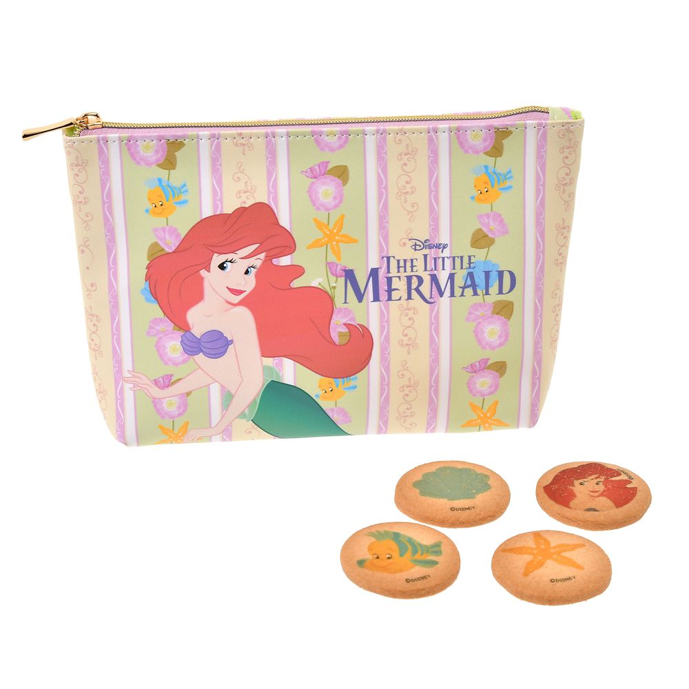 公式 ショップディズニー アリエル フランダー クッキー ポーチ入り Ever Green