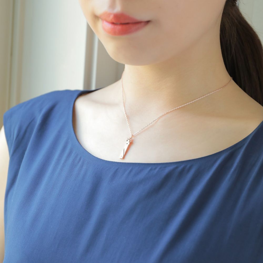 【ザ・キッス】 DI-SN2406PSP-2407SP ミッキー&ミニー / シルバー ペア ネックレス