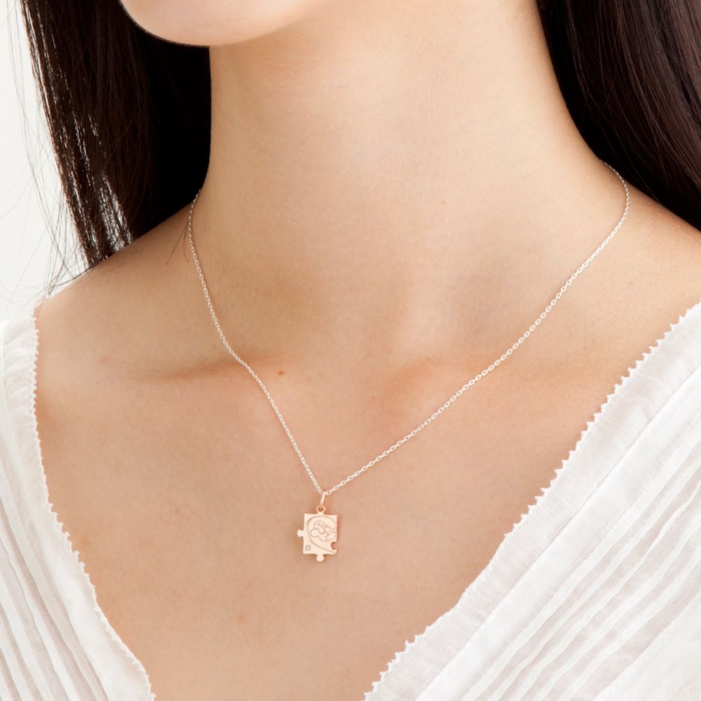 【ザ・キッス】 DI-SN1803DM-1804DM ミッキー&ミニー / シルバー ペア ネックレス