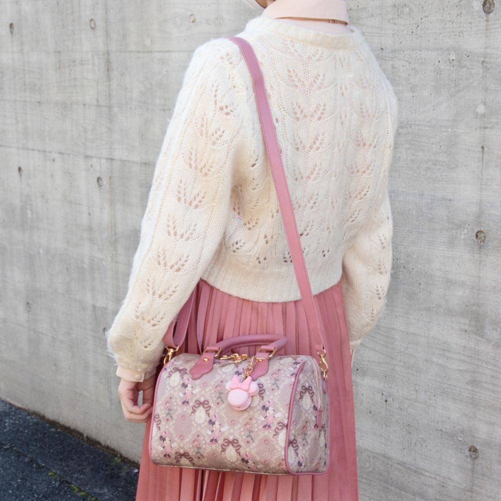 【キューポット】ミニー/ボストンバッグ　ヴィンテージケーキ