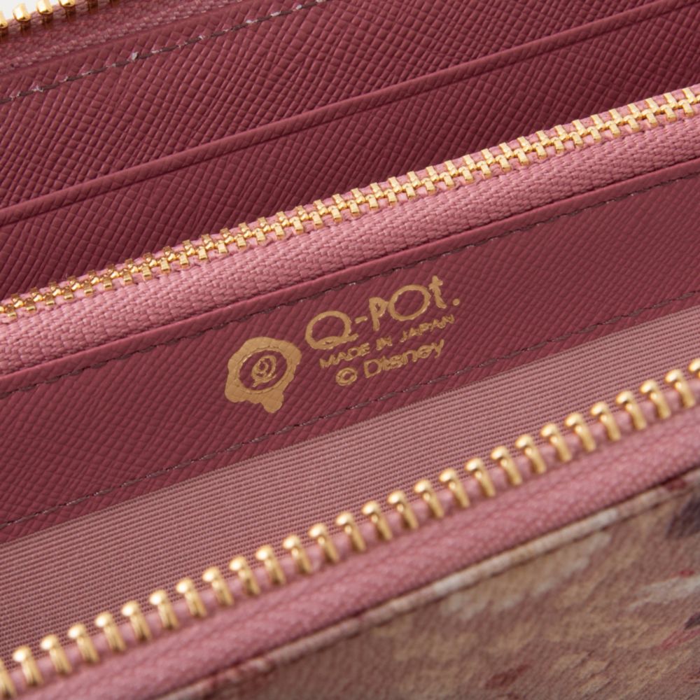 【キューポット】ミニー/ウォレット　ラウンドファスナー　ヴィンテージケーキ