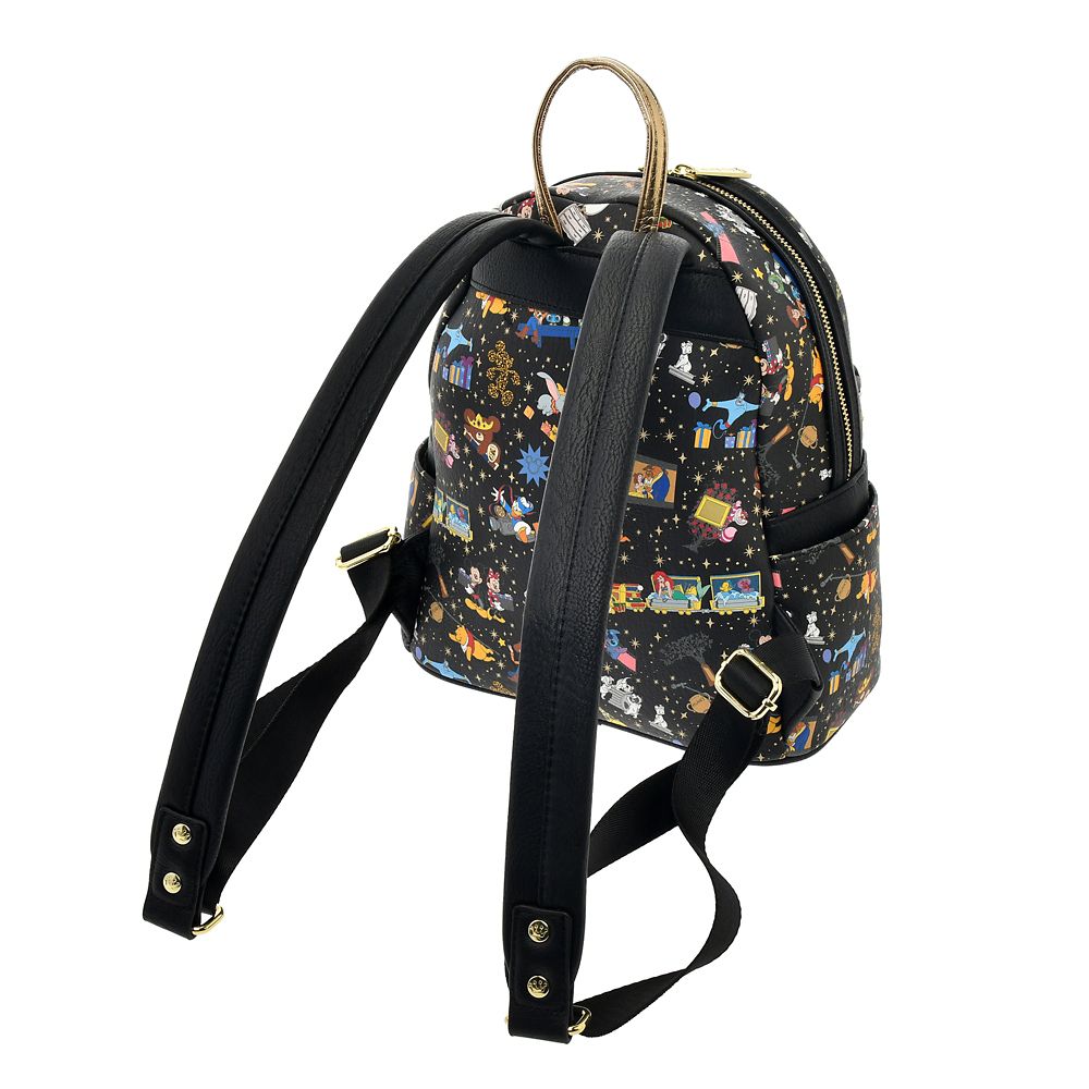 公式 ショップディズニー Loungefly ディズニーキャラクター リュックサック バックパック ブラック Disney Store Japan 30th