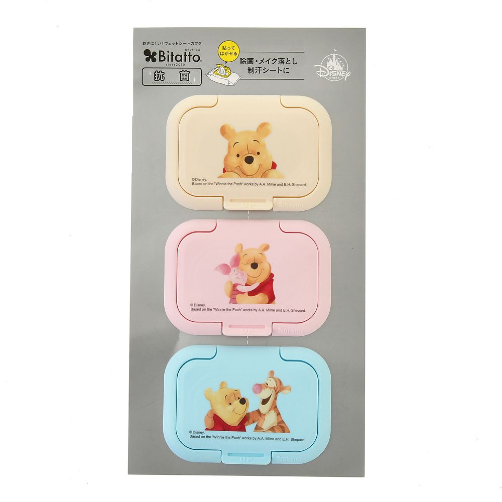 公式 ショップディズニー Bitatto プーさん ピグレット ティガー フタ ウェットティッシュ用 ミニ Health Beauty Tool