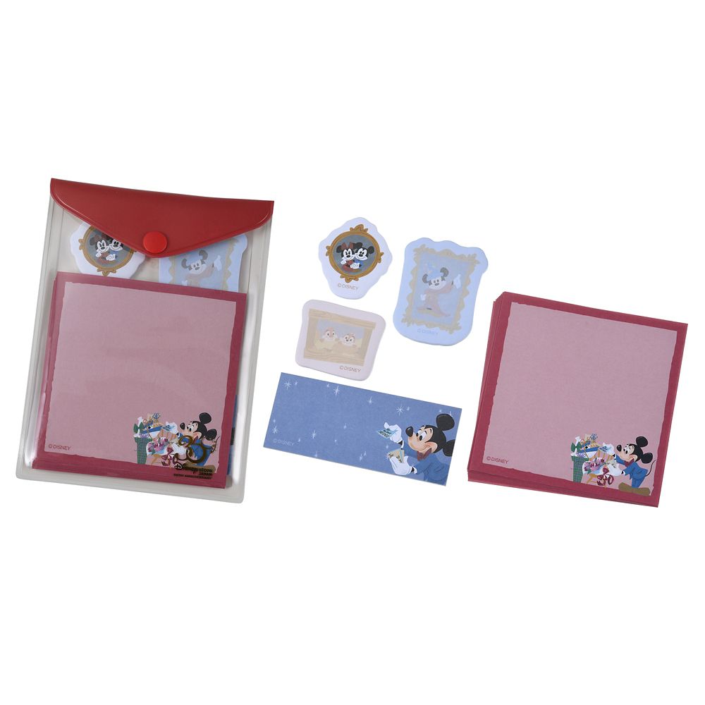 公式 ショップディズニー ミッキー フレンズ 付箋 メモ帳 ケース入り Disney Store Japan 30th Anniversary