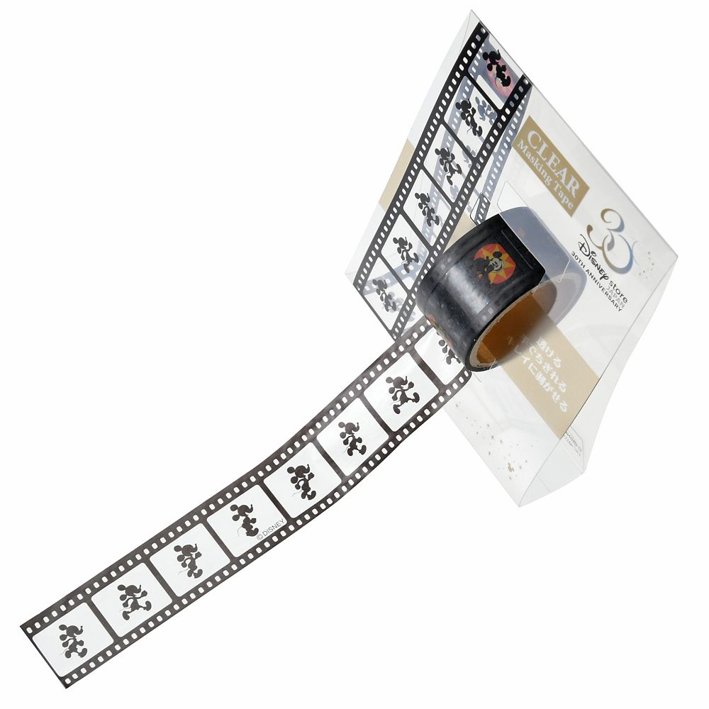 公式 ショップディズニー ミッキー デコレーションテープ Clear Disney Store Japan 30th Running