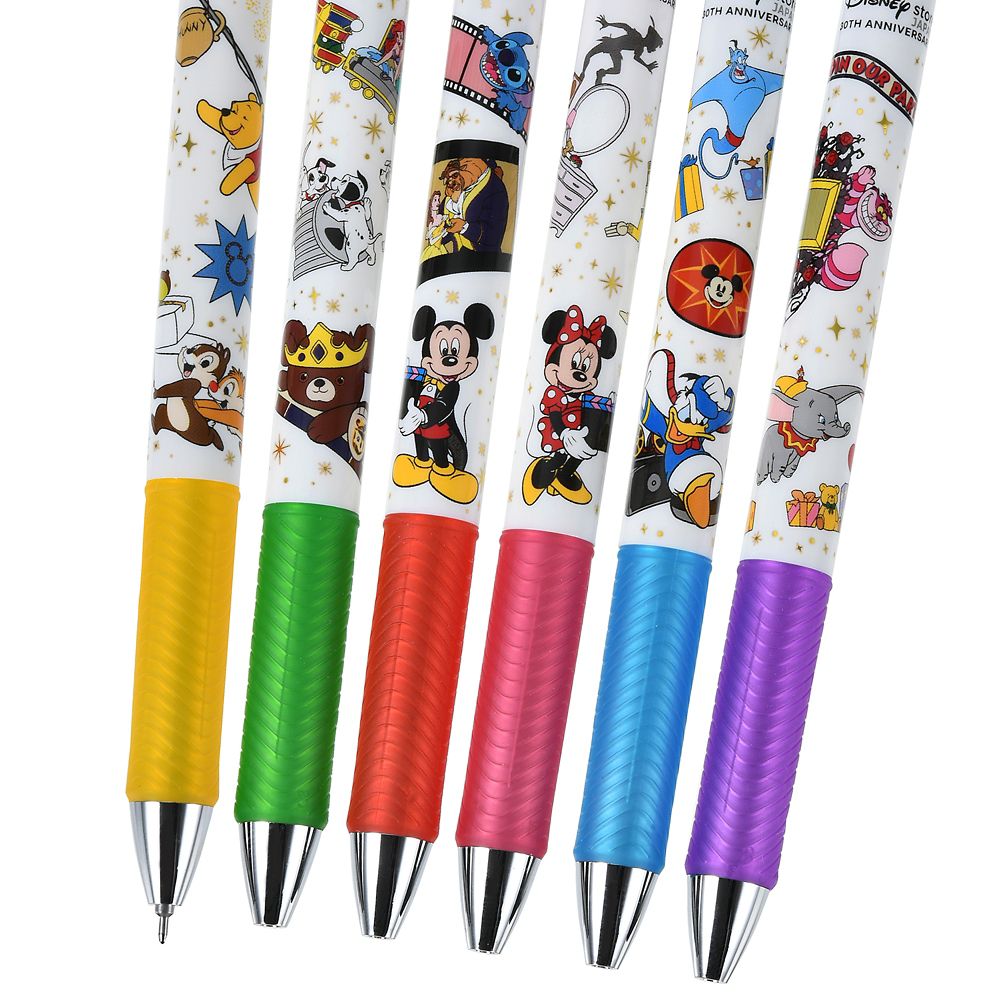 公式 ショップディズニー ディズニーキャラクター エナージェル0 5 ゲルインキボールペン Disney Store Japan 30th