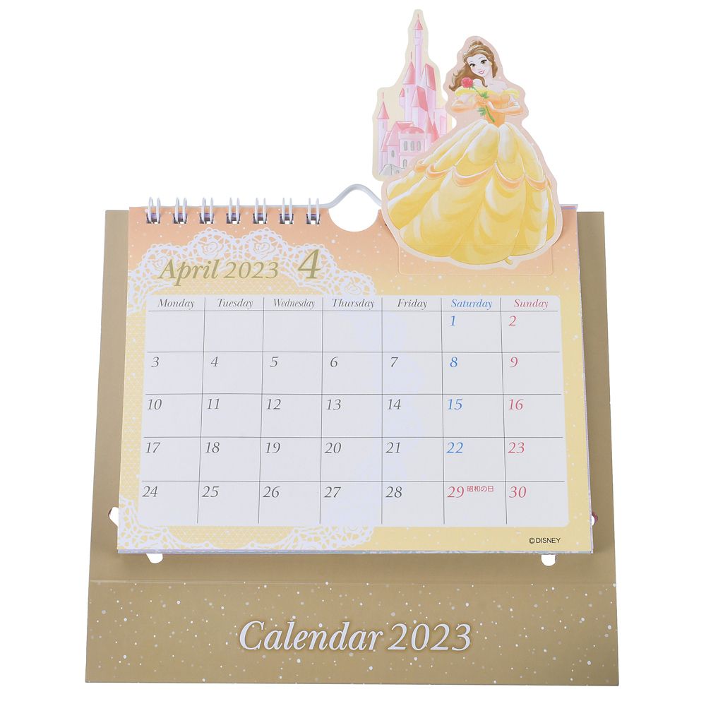 公式 ショップディズニー ディズニープリンセス 卓上カレンダー 23 ポップアップ Calendars Organizers