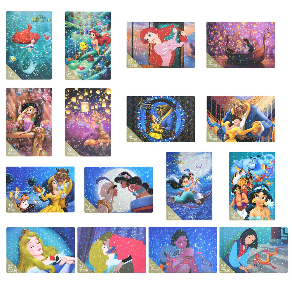 公式 ショップディズニー ディズニーキャラクター ポストカード セット ホログラム Disney Store Japan 30th