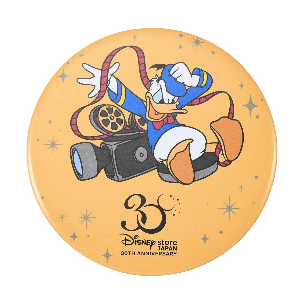 公式 ショップディズニー ドナルド 缶バッジ Disney Store Japan 30th