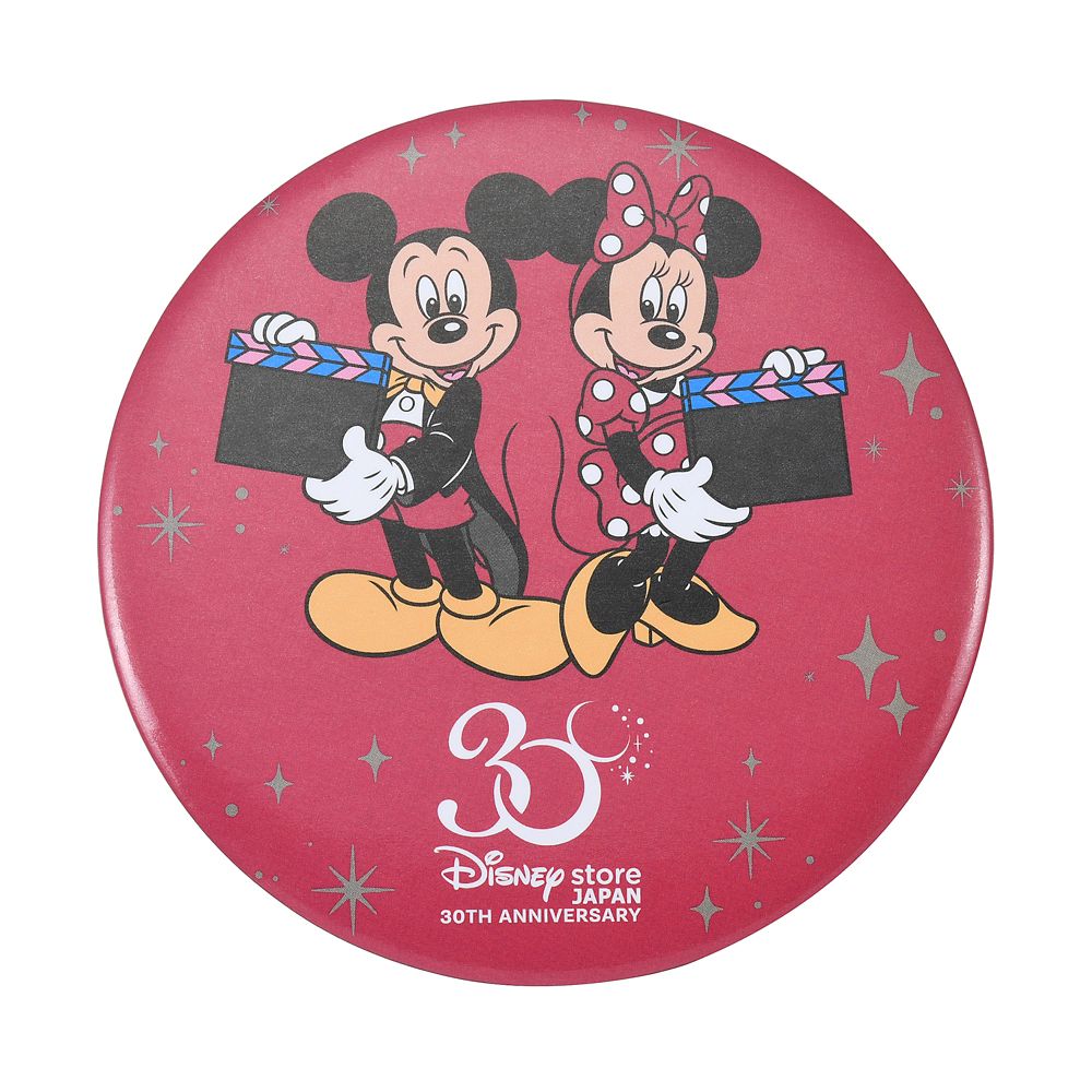 公式 ショップディズニー ミッキー ミニー 缶バッジ Disney Store Japan 30th